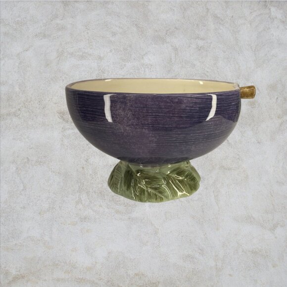 NOBLE EXCELLENCE BOWLS -- Dessert Bowls, Set of 4 Footed Bowls, Fruit Shaped - Picture 2 of 15